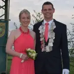 König Bernd Runnebaum mit Frau Susanne, 2016