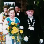 König Bernard Kramer mit Frau Klara, 1973