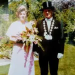 König Hans Klick mit Antonia Robke, 1974