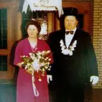 König Bernard Robke mit Frau Anna, 1979