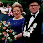 König Gregor Meyer mit Frau Ilse, 1982