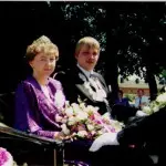 König Hubert Glandorf mit Frau Maria, 1988