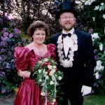 König Heinrich Lampe mit Frau Angelika, 1991