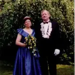 König Werner Bergmann mit Frau Maria, 1994