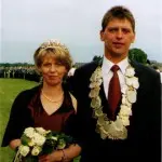 König Werner Kohake mit Frau Marie-Therese, 2002