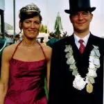 König Thomas Hillmann mit Frau Jutta, 2003