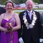 König Werner Niehues mit Nicole Bajrami, 2013