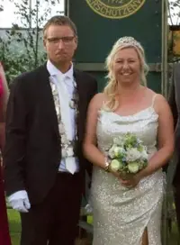 König Markus Kramer mit Frau Andrea, 2025